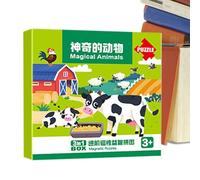 Casse Tete Magnetique Pour - Livre de Puzzle Activités d'Apprentissage Jeu Enfant | Jeux Magnetiques Garcons Filles 2 6 Ans Apprentissage Educatif - Cadeau Anniversaire Voiture Avion Développement Édu