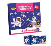 Casse Tete Magnetique | Puzzles Voyage Jeux Éducatifs | Jeux de Voyage Magnétiques Garçons Filles 2-6 Ans - Cadeau Anniversaire Voiture Avion Développement Éducatif