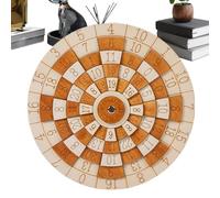 Casse-tête Mathématique - Jeu De Mathématiques en Bois,Puzzle Cérébral en Bois avec Roue Rotative pour Adultes | Idéal pour Le Bureau Les Voyages Le Divertissement l'Exploration et l'Entraînement