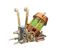 Casse-tête mécanique en métal 3D en forme d'escargot, modèle d'assemblage d'insectes bio-mécaniques, affichage de bureau créatif pour les amateurs d'art (104 pièces)