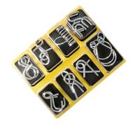 Casse-tête métallique | Jeu d'Anneaux à Dévisser et Verrouiller - Jeu d'emboîtement et de déverrouillage,pour fête à la Maison, Anniversaire, Adultes, Adolescents, Classe