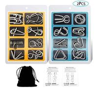 Casse-tête métallique - Keeper - Set de 16 - IQ Test - Pour enfants et adultes