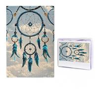 Casse-tête Native Dream Catcher de 500 pièces pour adultes - Puzzle photo stimulant avec sac de rangement - Pour homme et femme - Décoration d'intérieur (50 x 74,9 cm)