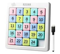 Casse-Tête Numérique Glissant | Jeu de Test Cérébral,Puzzle Magnétique Glissant 6x6 pour Cerveau, Logique, Formation, Salle de Classe, Maternelle et Apprentissage Préscolaire