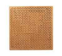 Casse-tête plateau fractal - Puzzle en bois dur difficile pour adultes, labyrinthe créatif irrégulier unique - Puzzle impossible de pensée inversée sans image (A)