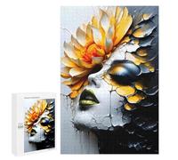 Casse-tête pour Adolescents 1000 PCS Abstract Flower Face Casse-têtes pour Adultes, Jeu De Réflexion, Anti-Stress, Cadeau d'anniversaire Original 1000 PCS