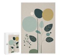 Casse-tête pour Adolescents 1000 PCS Abstract Plants 10 Casse-têtes pour Adultes, Jeu De Réflexion, Anti-Stress, Cadeau d'anniversaire Original 1000 PCS