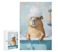 Casse-tête pour Adolescents 1000 PCS Capybara Bath Time Casse-têtes pour Adultes, Jeu De Réflexion, Anti-Stress, Cadeau d'anniversaire Original 1000 PCS
