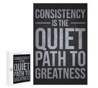 Casse-tête pour Adolescents 1000 PCS Consistency is Path to Success - Motivation Casse-têtes pour Adultes, Jeu De Réflexion, Anti-Stress, Cadeau d'anniversaire Original 1000 PCS