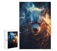 Casse-tête pour Adolescents 1000 PCS Cosmic Celestial Wolf Casse-tête pour Adultes, Jeu De Réflexion, Décoration Intérieure, Cadeaux Anti-Stress 1000 PCS