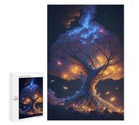 Casse-tête pour Adolescents 1000 PCS Enchanted Glowing Tree -1 Casse-tête pour Adultes, Jeu De Réflexion, Décoration Intérieure, Cadeaux Anti-Stress 1000 PCS