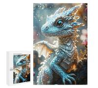 Casse-tête pour Adolescents 1000 PCS White Magical Baby Dragon Casse-tête pour Adultes, Jeu De Réflexion, Décoration Intérieure, Cadeaux Anti-Stress 1000 PCS