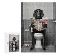 Casse-tête pour Adolescents 300 PCS Flat Coated Retriever Casse-tête pour Adultes, Jeu De Réflexion, Décoration Intérieure, Cadeaux Anti-Stress 300 PCS