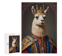Casse-tête pour Adolescents 300 PCS Llama King Casse-tête pour Adultes, Jeu De Réflexion, Décoration Intérieure, Cadeaux Anti-Stress 300 PCS