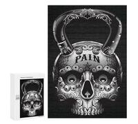 Casse-tête pour Adolescents 300 PCS Skull Kettlebell Casse-têtes pour Adultes, Jeu De Réflexion, Anti-Stress, Cadeau d'anniversaire Original 300 PCS
