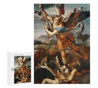 Casse-tête pour Adolescents 300 PCS St Michael Vanquish Satan Casse-tête pour Adultes, Jeu De Réflexion, Décoration Intérieure, Cadeaux Anti-Stress 300 PCS