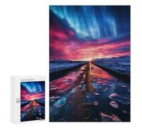 Casse-tête pour Adolescents 300 PCS Sunset Northern Lights Casse-tête pour Adultes, Jeu De Réflexion, Décoration Intérieure, Cadeaux Anti-Stress 300 PCS