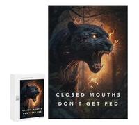 Casse-tête pour Adolescents 300 PCS Wildcat's Roar Nature's Fury Casse-tête pour Adultes, Jeu De Réflexion, Décoration Intérieure, Cadeaux Anti-Stress 300 PCS