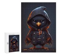 Casse-tête pour Adolescents 300 PCS Wizard The Crow Casse-tête pour Adultes, Jeu De Réflexion, Décoration Intérieure, Cadeaux Anti-Stress 300 PCS