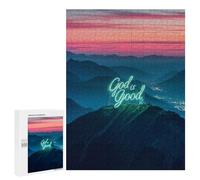 Casse-tête pour Adolescents 500 PCS God is Good Casse-tête pour Adultes, Jeu De Réflexion, Décoration Intérieure, Cadeaux Anti-Stress 500 PCS