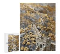 Casse-tête pour Adolescents 500 PCS Great Wall Panorama Casse-têtes pour Adultes, Jeu De Réflexion, Anti-Stress, Cadeau d'anniversaire Original 500 PCS