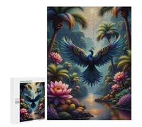 Casse-tête pour Adolescents 500 PCS Jungle Peacock Paradise Casse-têtes pour Adultes, Jeu De Réflexion, Anti-Stress, Cadeau d'anniversaire Original 500 PCS
