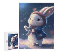 Casse-tête pour Adolescents 500 PCS Rabbit Cute Casse-tête pour Adultes, Jeu De Réflexion, Décoration Intérieure, Cadeaux Anti-Stress 500 PCS