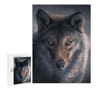 Casse-tête pour Adolescents 500 PCS Wolf's Gaze Wild Eyes -1 Casse-tête pour Adultes, Jeu De Réflexion, Décoration Intérieure, Cadeaux Anti-Stress 500 PCS