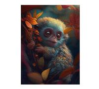 Casse-tête pour Adolescents 52x38cm/1000pcs Enchanted Forest Monkey Casse-tête pour Adolescents Jeu De Réflexion Cadeaux De Décoration Parfaits pour Les Amis Et La Famille 52x38cm/1000pcs