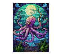 Casse-tête pour Adolescents 52x38cm/1000pcs Octopus Magic The Sea Casse-tête pour Adolescents Jeu De Réflexion Cadeaux De Décoration Parfaits pour Les Amis Et La Famille 52x38cm/1000pcs