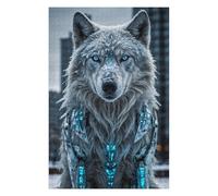 Casse-tête pour Adolescents 75x50cm/1000pcs Arctic Wolf in The Snow Casse-tête pour Adolescents Jeu De Réflexion Cadeaux De Décoration Parfaits pour Les Amis Et La Famille 75x50cm/1000pcs