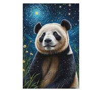 Casse-tête pour Adolescents 75x50cm/1000pcs Panda Starry Night Casse-tête pour Adolescents Jeu De Réflexion Cadeaux De Décoration Parfaits pour Les Amis Et La Famille 75x50cm/1000pcs