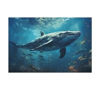 Casse-tête pour Adolescents 75x50cm/1000pcs Whale Swimming Among Fish Casse-tête pour Adolescents Jeu De Réflexion Cadeaux De Décoration Parfaits pour Les Amis Et La Famille 75x50cm/1000pcs