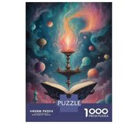 Casse-tête pour adolescents de 1000 pièces, livre magique aquarelle pour adolescents, jeu familial, amélioration de la mémoire, cadeaux de Noël et d'anniversaire, 38 x 26 cm, 1000 pièces