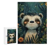 Casse-tête pour Adultes 300 PCS Cute Watercolor Sloth Casse-tête pour Adultes, Jeu De Réflexion Difficile, Idéal comme Cadeau 300 PCS