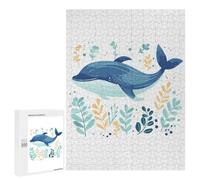 Casse-tête pour Adultes 500 PCS Cute Whale Boho Style Casse-tête pour Adultes, Jeu De Réflexion Difficile, Idéal comme Cadeau 500 PCS