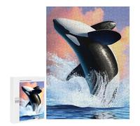 Casse-tête pour Adultes 500 PCS Ocean Orca Casse-tête pour Adultes, Jeu De Réflexion Difficile, Idéal comme Cadeau 500 PCS