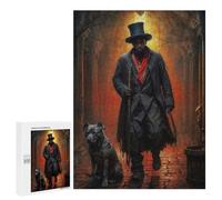 Casse-tête pour Adultes 500 PCS Papa Legba and His Dog Casse-tête pour Adultes, Jeu De Réflexion Difficile, Idéal comme Cadeau 500 PCS