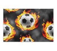 Casse-tête pour adultes - 500 pièces - Ballons de football cool - Famille gris feu - Éléphant blanc - Cadeaux amusants - Puzzle de la nature - Œuvre d'art - 52,8 x 37,9 cm