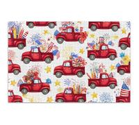 Casse-tête pour adultes de 1 000 pièces - Éléphants blancs - Cadeau amusant pour adultes - Art floral - Camions de peinture - Drapeaux américains patriotiques - 75 x 50 cm
