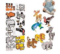 Casse-tête pour | Jeu de Construction Interactif STEM,Puzzles 3D Animaux - Cadeau Enfant Garçon Fille Maison École Anniversaire Noël