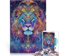 Casse-tête pour Lion sacré Puzzle 1000 pièces pour Adultes 50x75cm avec Affiche et Feuille de Questions correspondantes à partir de 14 Ans