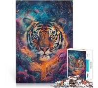Casse-tête Regard du Tigre Cosmique Puzzle pour Adultes 2000 pièces 70x100cm Chaque pièce est Unique - Jeu Familial Stimulant et Amusant