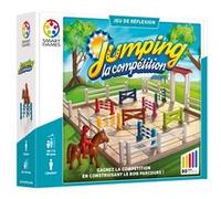 SmartGames | Jumping la Competition | Joeut pour Enfant 7+ | Jeu de Logique | 1 Joueur | Parcours à Obstacles | Puzzle avec 80 Challenges | Jeu de Réflexion Solo