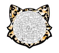 Casse-Tête sur Les Chats pour Adultes | 135 Pièces en Forme De | Puzzle en Bois sur Le Thème du Chat,pour Les Les Activités Familiales Noël Action De Grâce Fêtes d'hiver Fête Et