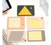 Casse-tête Triangulaire en Bois, Puzzle logique de Forme irrégulière, carré Qui disparaît, Conception de Triangle Qui disparaît pour Les en-fants, la Famille, Les Adolescents