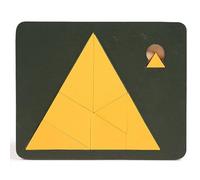 Casse-tête Triangulaire, Résolution De Puzzles en Bois, Puzzle en Bois Irrégulier, Triangles Et Carrés Qui Disparaissent, Jeu De Réflexion en Bois De Type Triangulation(Triangle)