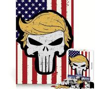 Casse-tête Trump Fierté Américaine pour Adultes 1000 Pièces Développe l'Aptitude Analytique Loisirs et Évasion Cadeau de Saison (50x75cm)