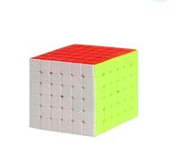 Casse-tête V-Cube 6x6, sans autocollants, couleur unie, défi ultime, jouet en ABS