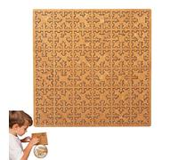 Casse-têtes Fractals, Puzzle en Bois avec Cadre, Un véritable Casse-tête ! | Puzzle Labyrinthe irrégulier Unique for Adultes | Défi créatif de pensée inversée et énigme(Style D)